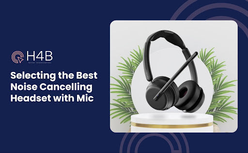 Noise cancelling headset with mic 2025