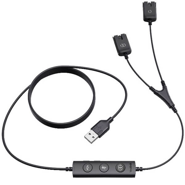yealink training cable for connecting 2 headsets together