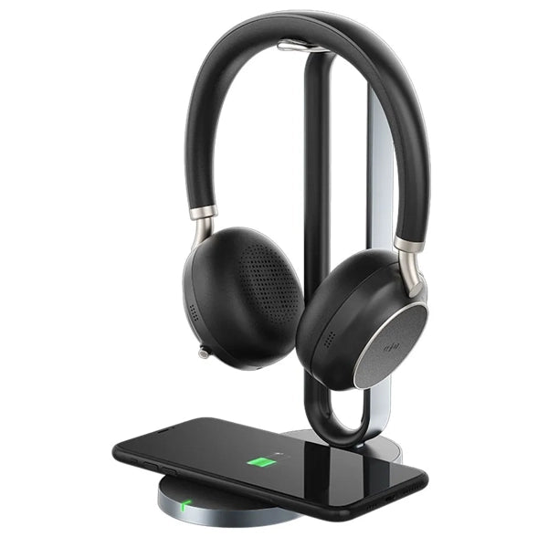yealink bh76 headset on charging stand