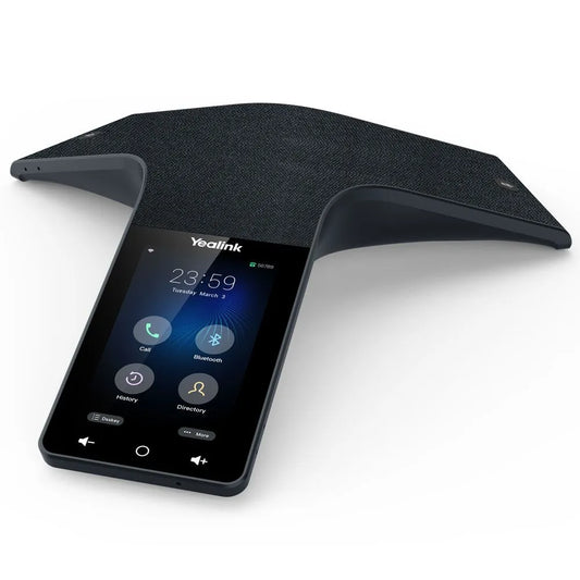 Yealink CP925 conference phone with display on a white background