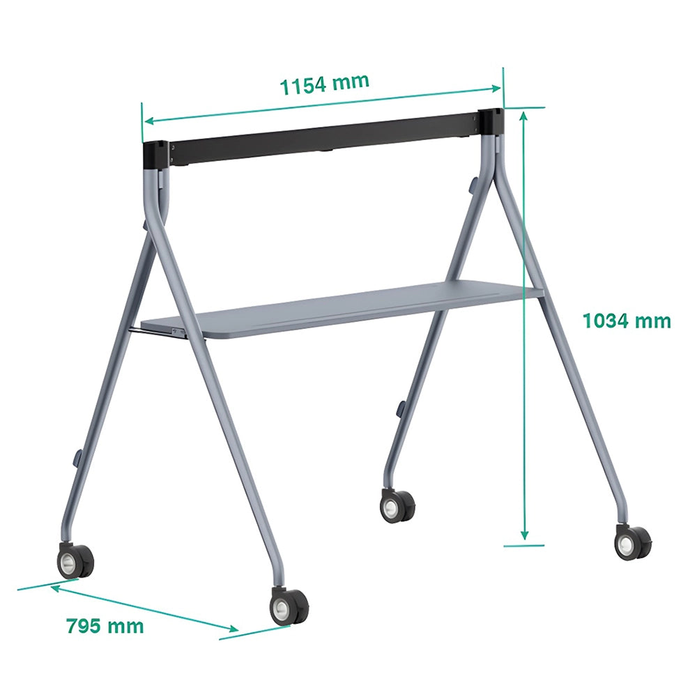 Yealink Floor Stand MB-FS-P650T – Mobile Stand for 65″ MeetingBoard