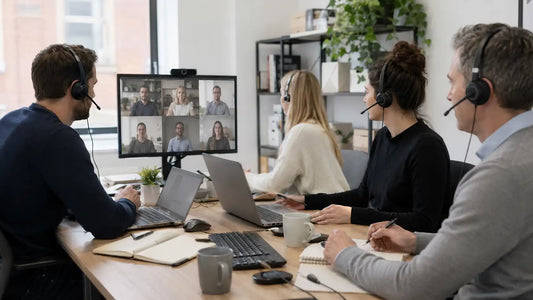 Wired and wireless USB headsets for Microsoft Teams work styles in UK offices