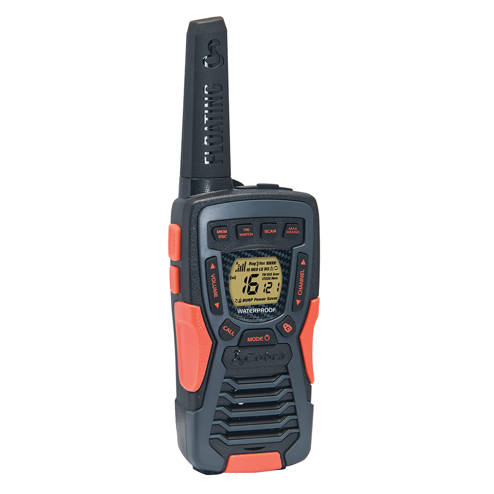 Cobra AM1055 Waterproof PMR446 Twin Pack 2 Way Radio - Walkie Talkie