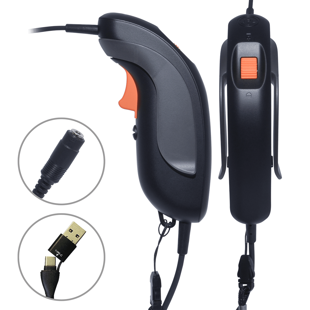 Remote Trigger Micro Usb Pro 400 PTT Trigger Switch | USB‑A/C to 3.5 mm Push‑to‑Talk