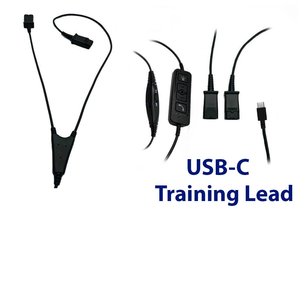 usb-c training lead for connecting  headsets together