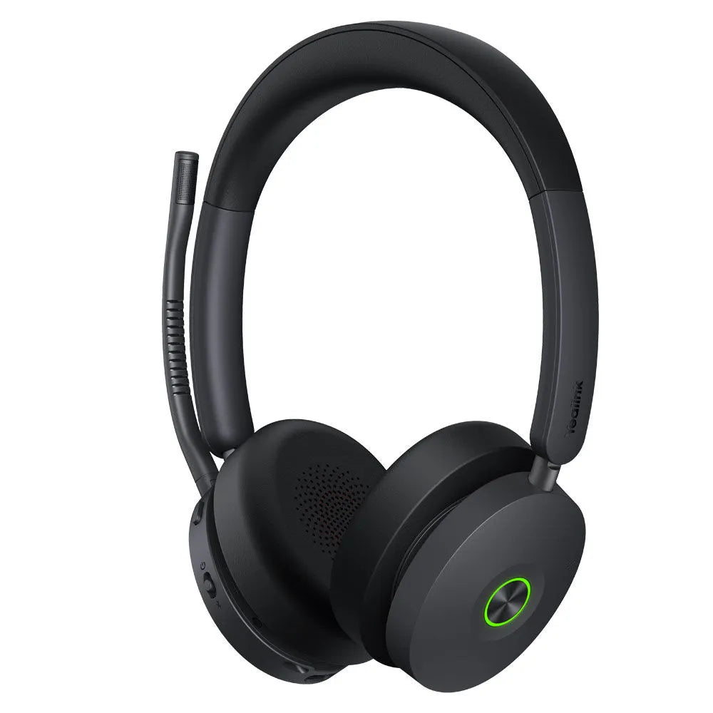 yealink BH74 Teams bluetooth headset with boom mic in the up position