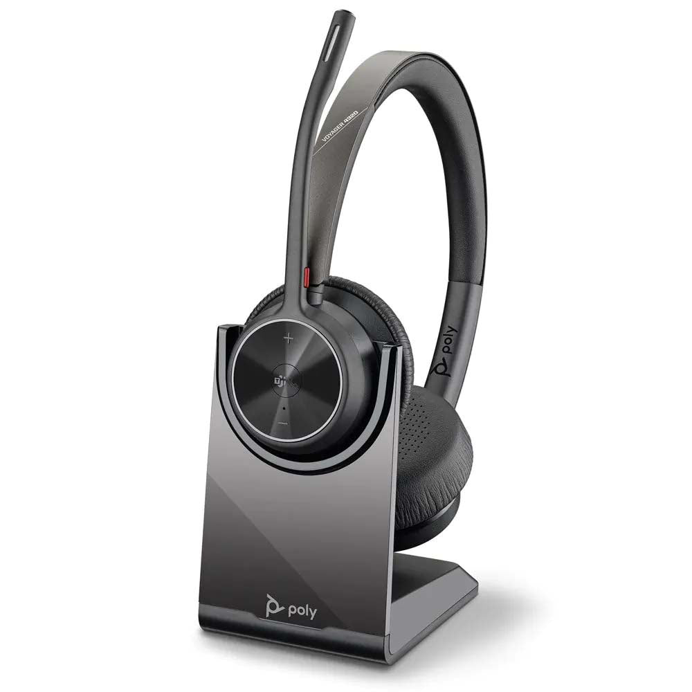 Poly Voyager 4320-M USB Bluetooth Headset, Inc Charging Stand